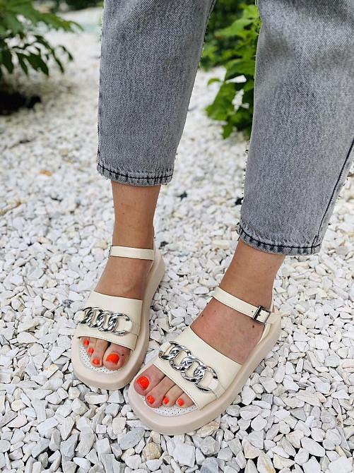 Asti Босоніжки жіночі ASTI P06 бежеві (літо, шкіра натуральна) (4432) Коломыя - изображение 5