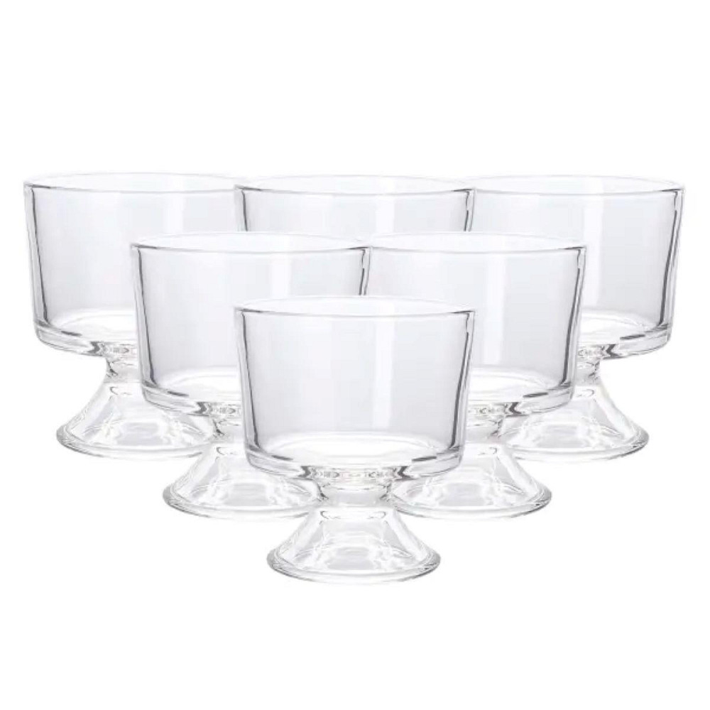 Креманки з товстого скла 6 шт. по 310 мл прозорі Київ - фото 3