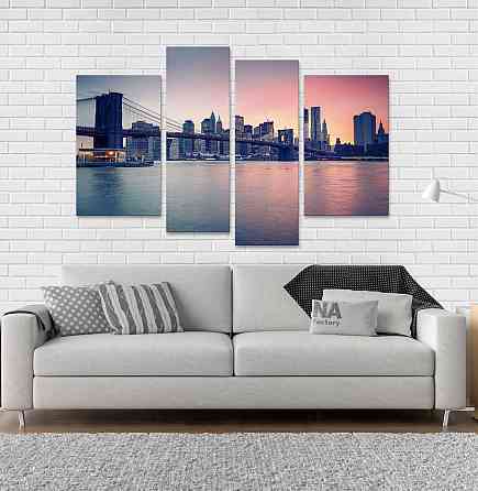 Модульна картина Місто Захід Art-78_4 Київ