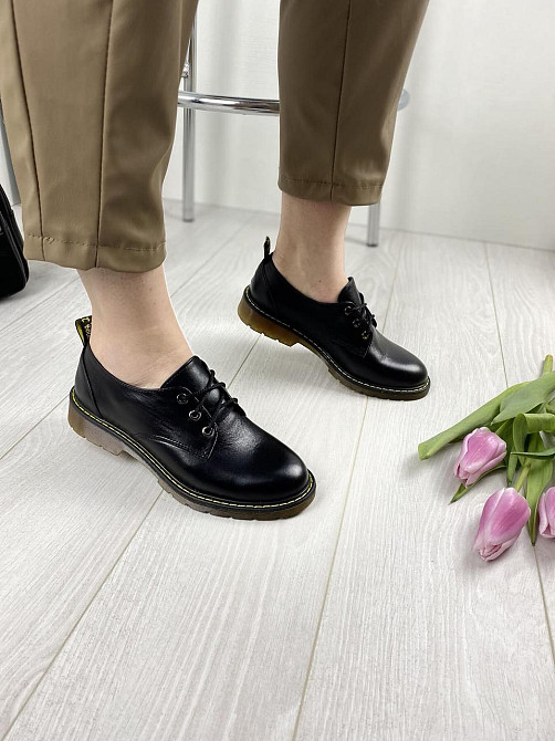 Sothby 's Туфлі жіночі Sothby 's M-375 чорні (весна-осінь, шкіра натуральна) (3113) Коломыя - изображение 7