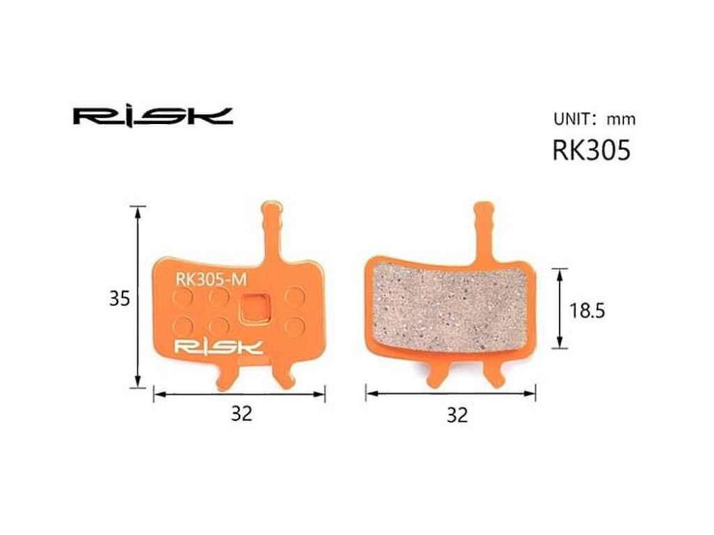 Колодки гальмівні полуметалл disc RK305-S AVID ТМ КОЛЕСО Київ - фото 1