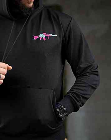 Милитари худи color black ПП7876 Київ
