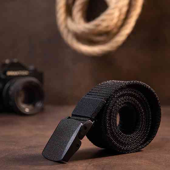 Текстильный ремень Vintage 20540 Черный Киев