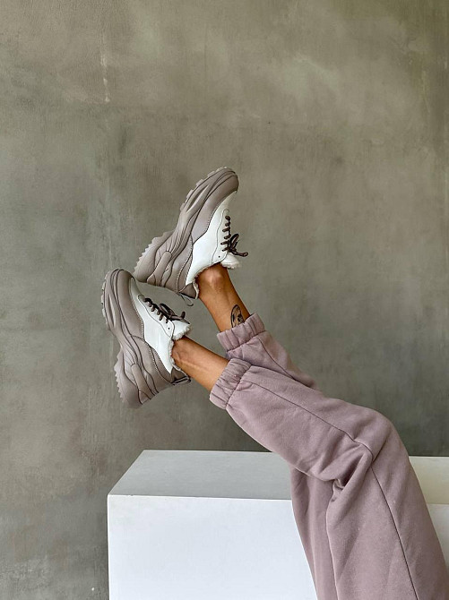 Molly Кросівки жіночі MOLLY 250 капучіно/білі (зима, шкіра натуральна) (5323) 37р.38р.39р. 38 Коломия - фото 4