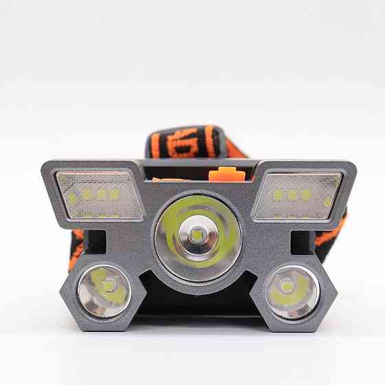 Ліхтар налобний акамуляторний, 5 діодів, Smarter / Ліхтар на голову / Світлодіодний ліхтар / Ліхтарик від USB Київ