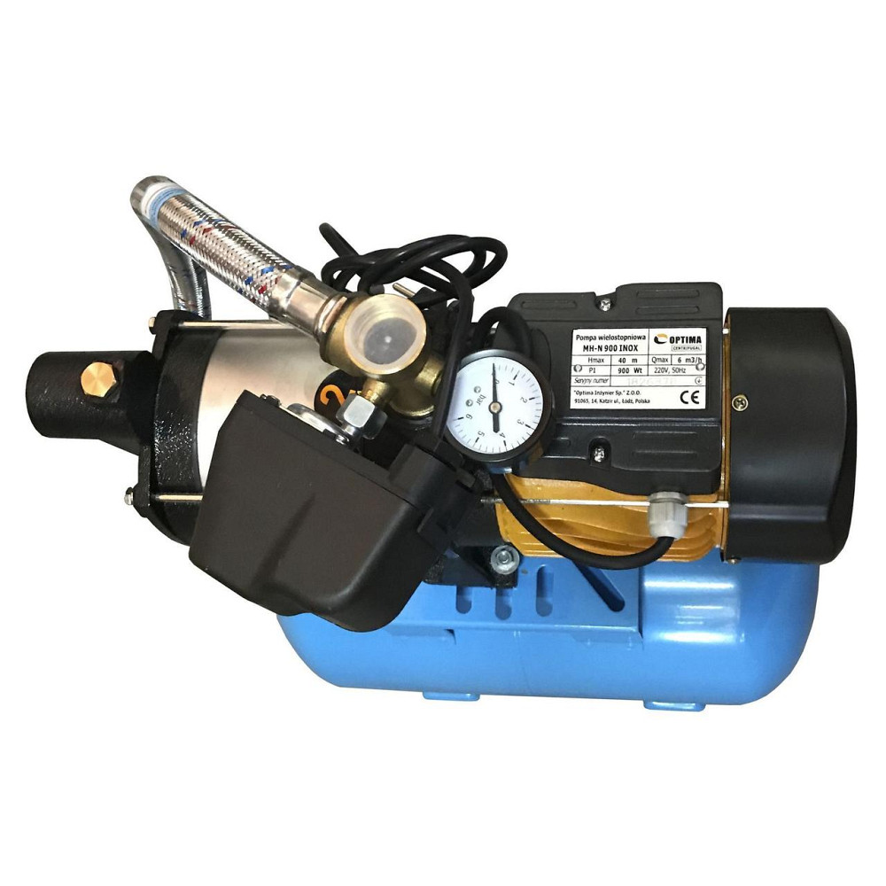 Насосная станция Optima MH-N900 INOX-24 0,9кВт многоступ нерж,колеса на ГРЕБЁНКЕ (000013515) Киев - изображение 2