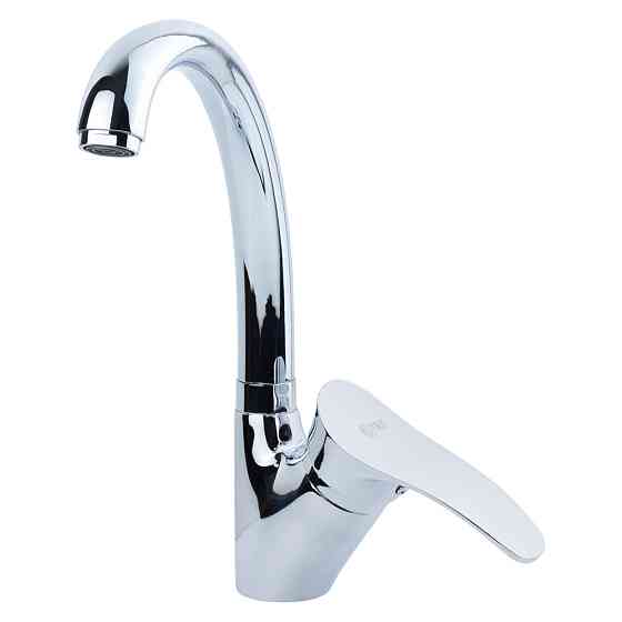 TAU Смеситель s07 Ø40 для кухни гусак ухо лат. шток на гайке TAU SE-4B445C (9807140) Киев