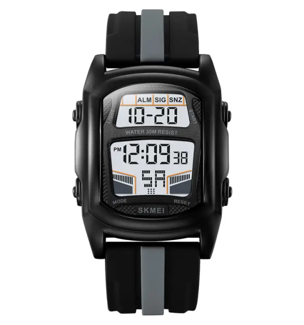 Годинник наручний чоловічий Skmei 2203 (Чорний з сірим) Київ - фото 1
