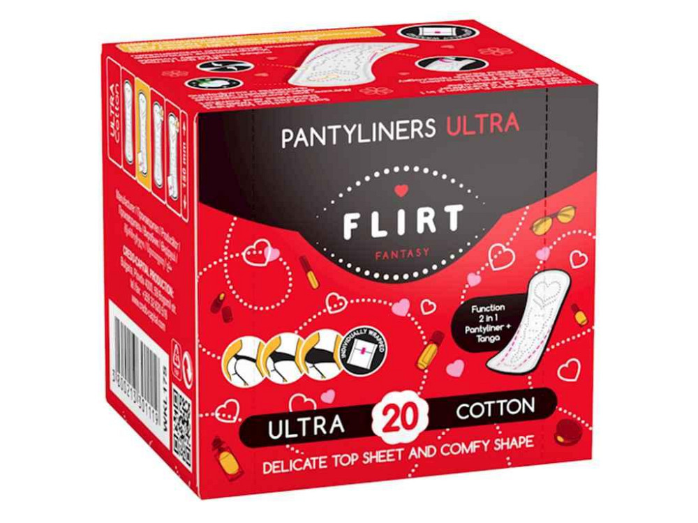Щоденні прокладки ultra cottonlight в інд/уп. 20шт (150мм) ТМ Fantasy Flirt Київ - фото 1