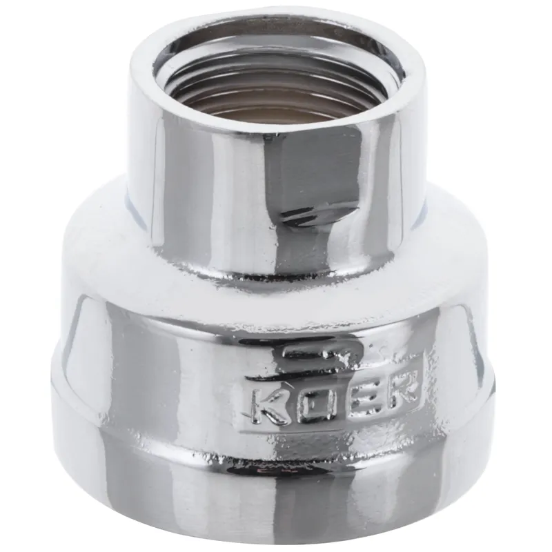 Муфта редукційна 1/2"х1" (хром) Koer KF.C0610.chr (KF0119) Київ - фото 1
