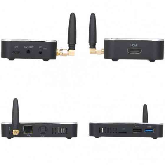 TV Медіаплеєр Ugoos X4 PLUS 4/64Gb/Amlogic S905X4/Android 11/WiFi/BT/Miracast/AV/IR RC/змінна антена (X4 PLUS) Київ