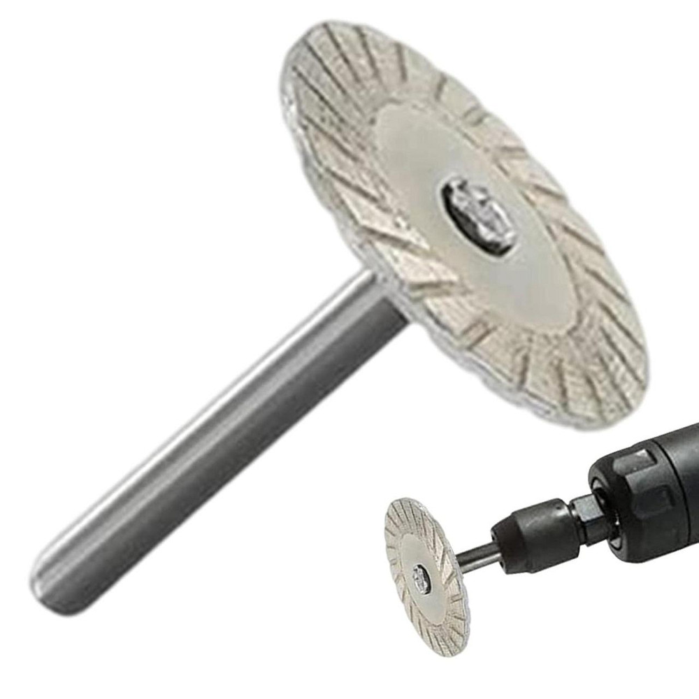 Диск алмазний відрізний 40мм для плитки каменю граніту хвостовик 6мм Київ - фото 3