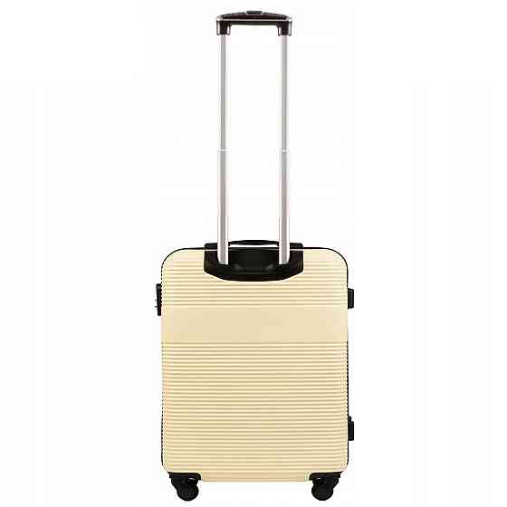 Валіза пластикова WINGS 5398 мікро 52 см молочно-біла Київ