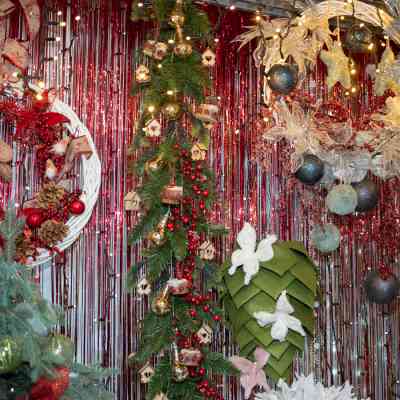 Мішура YES! Fun Блискучий дощ Для створення фотозони l-50 см h-270 см Червоно-золота (980313) Вінниця