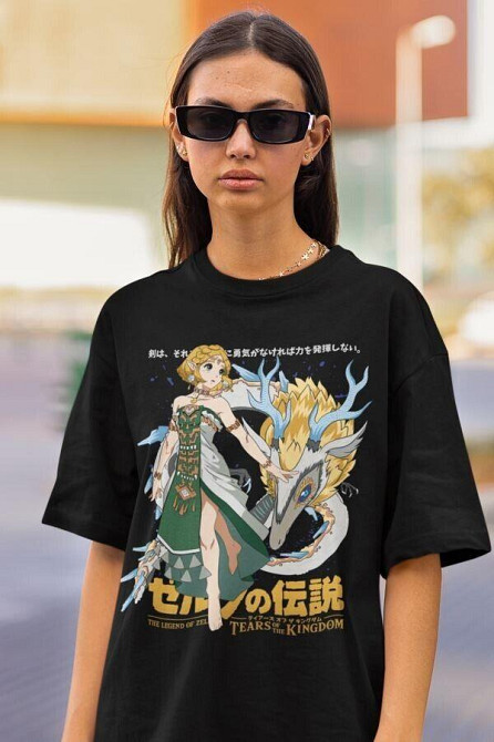 Футболка аниме Легенд Зелда Линк То оверсайз (S/M/L) Черний AnimeJ0975 Днепр - изображение 1