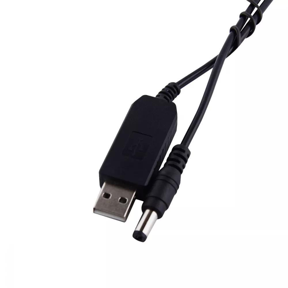Кабель-перетворювач напруги USB 5V в DC 12V для роутера 5.5х2.1 мм (1.4м): живлення від павербанка до 0.75A Одеса - фото 2