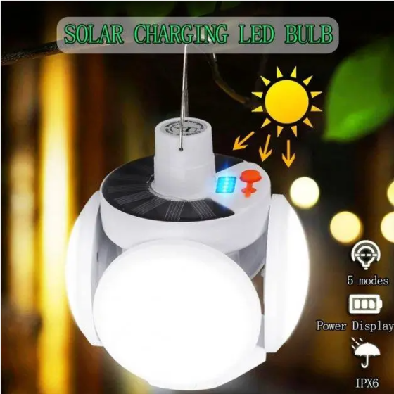 Кемпинговая лампа JG Solar Lamp 2029, аккумуляторная, 5 Вт, световой поток 1000 лм, 5 режимов, заряд Киев