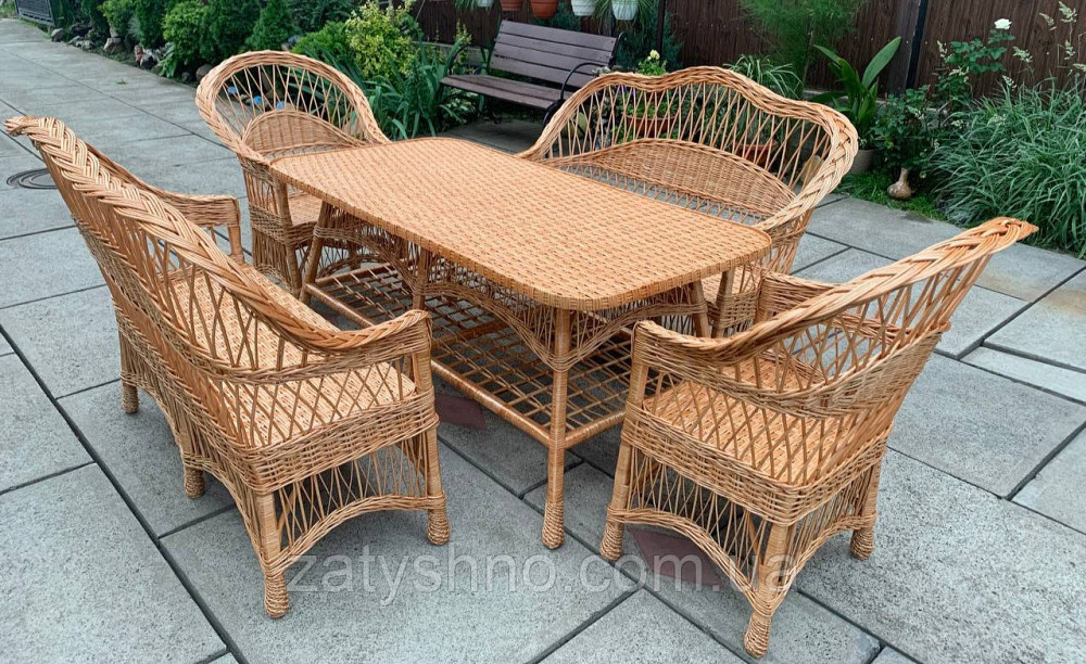 Набор мебели обычный, плетеный из лозы Киев - изображение 7