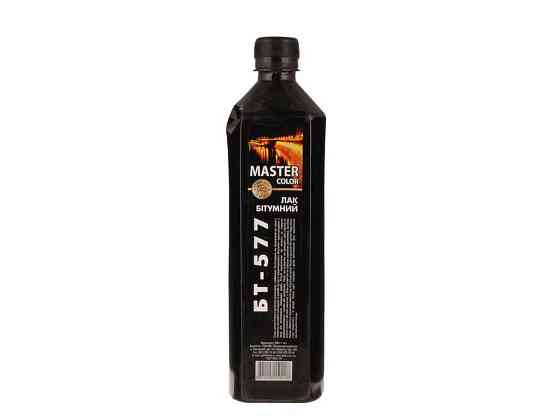 Лак битумный-577 0,8л (520г) ТМ MASTER COLOR КВАДРАТ Solmir Киев