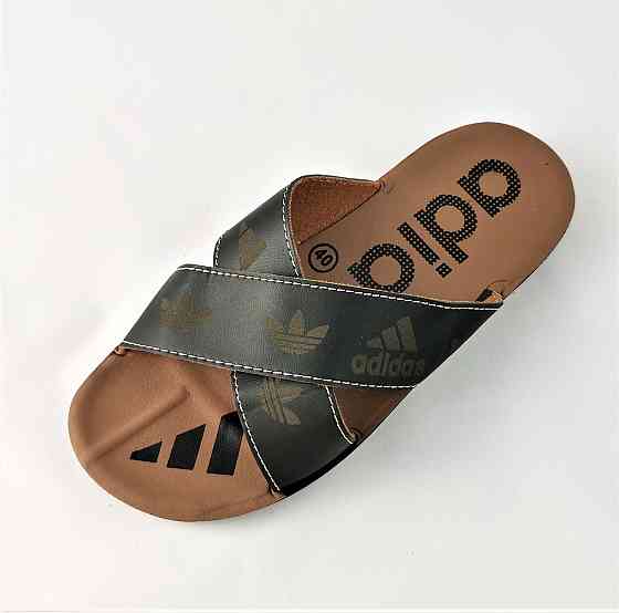 Чоловічі Шльопанці Тапочки Adidas Сланці Чорні Адідас (розміри: 41) Дніпро