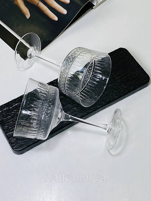 Набір келихів для вина кокетів 6 шт "Торіно" 340 мл скло прозоре 102-735 Київ - фото 3