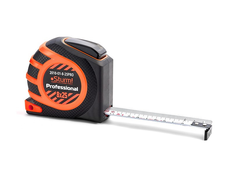 Рулетка 8мх25мм усиленный магнит Sturm 2010-01-8-25PRO (читать описание) Ровно - изображение 2