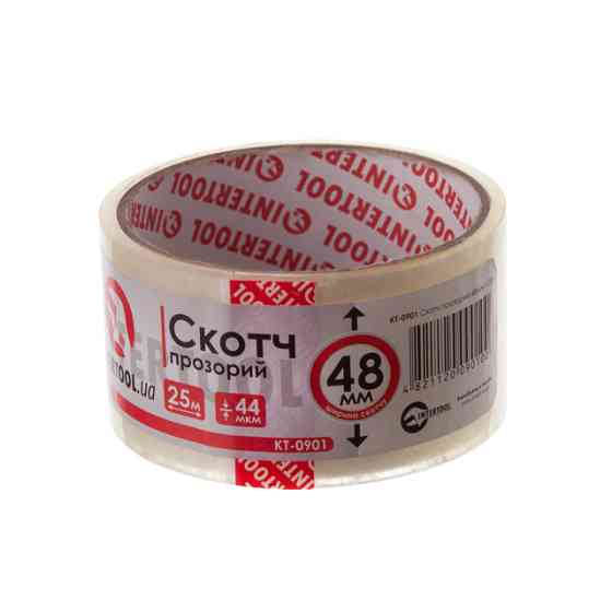 Скотч прозорий, 25 м × 48 мм, 44 мкм Львів