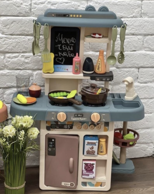 Кухня ігрова Limo Toy з водою паром світлом звуками 42 предмети (889-221) Чернигов - изображение 4