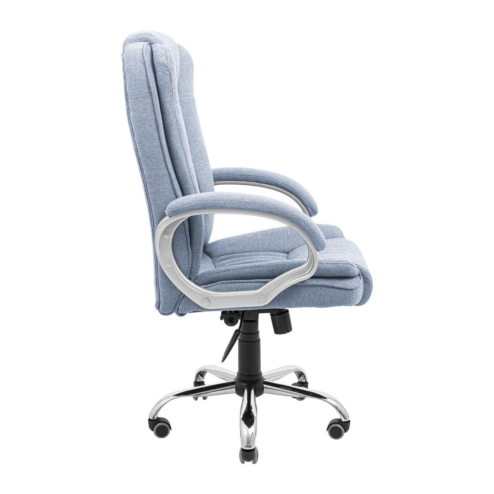 Офисное кресло руководителя Richman California Хром M1 Tilt Голубой Днепр - изображение 3