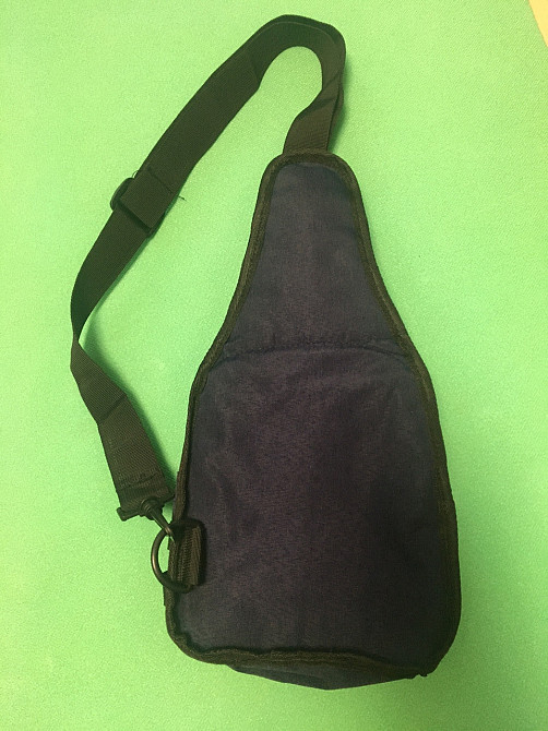 Чоловіча сумка через плече синя - розмір сумки 40*21см, одне відділення, 3 кишені, та 2 бокові кішені Київ - фото 5