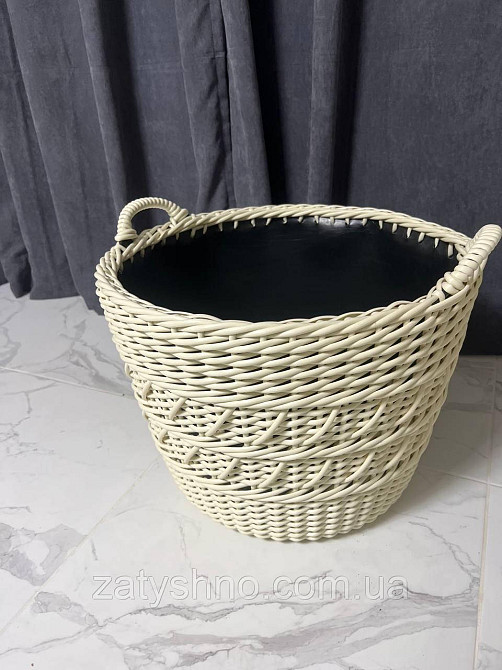 Кошик для дров плетений з ротанга Київ - фото 4