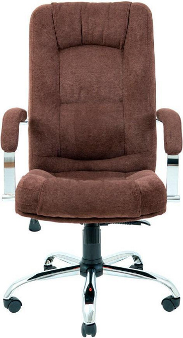 Офісне крісло керівника AlbertoDesign Хром AniFyx М-2 Simple Коричневий (Прогумовані колеса) Днепр - изображение 2