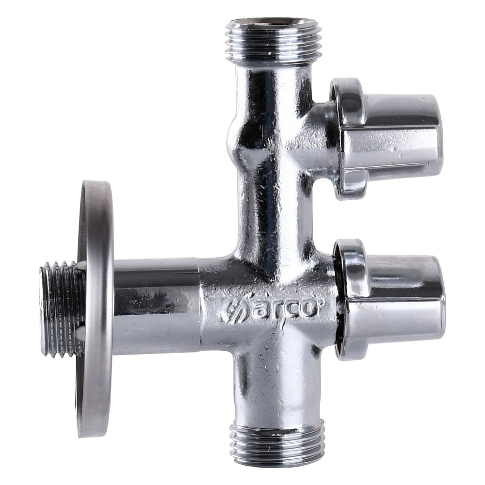 Кран кульовий кутовий подвійний ARCO 1/2″х1/2″х1/2″ COMB15MAC Луцьк - фото 2