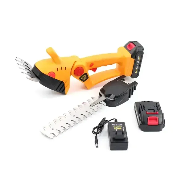 Аккумуляторные ножницы-кусторезы на 24Вт с 2 насадками по уходу за садом в кейсе Коломия - фото 2