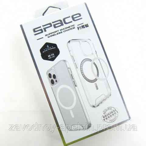 Iphone 14 Pro Max Прозрачный чехол Space MagSafe (TPU+PC) Одесса