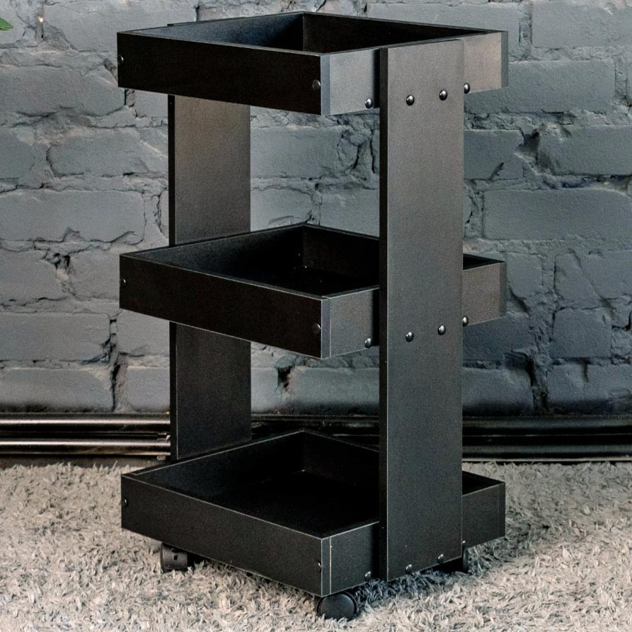 Етажерка для ванної на коліщатах "Хазелтон" венге Миколаїв - фото 1