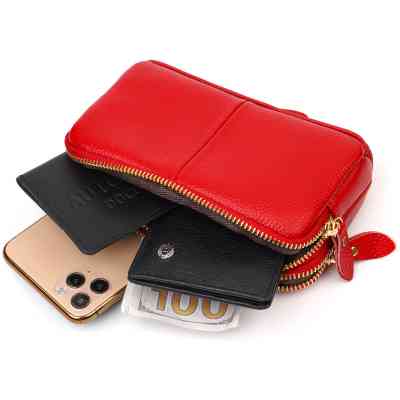 Сумка Vintage Из натуральной кожи Красная (22090) Винница