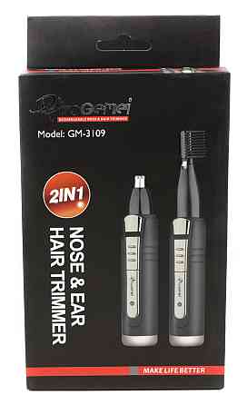 Триммер ProGemei GM-3109 с насадками для носа и бровей 2в1 черный Днепр