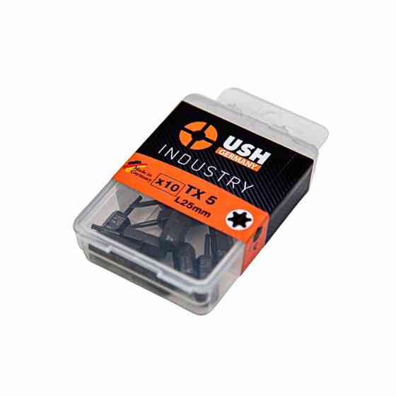 Насадка викруткова USH Industry TORX T5 x 25 мм, Уп. 10 шт. Одеса