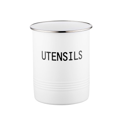 Аксессуар кухонный Ardesto Підставка для кухонного приладдя Midori 12х15.5см, метал, білий (AR0915W) Винница - изображение 1