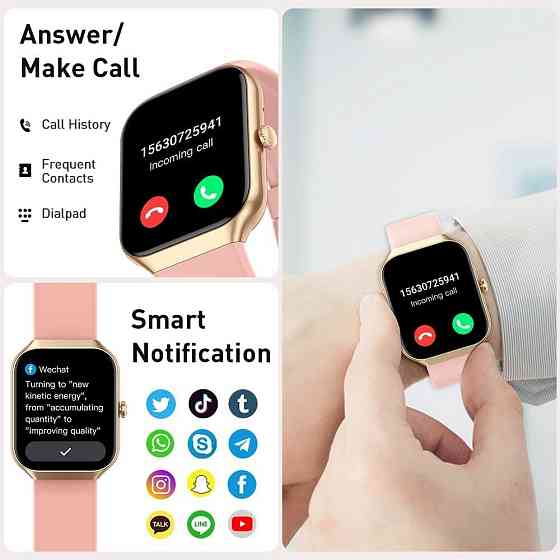 Смартчасы SmartWatch Motast P99 Black, Amazon, Германия Киев