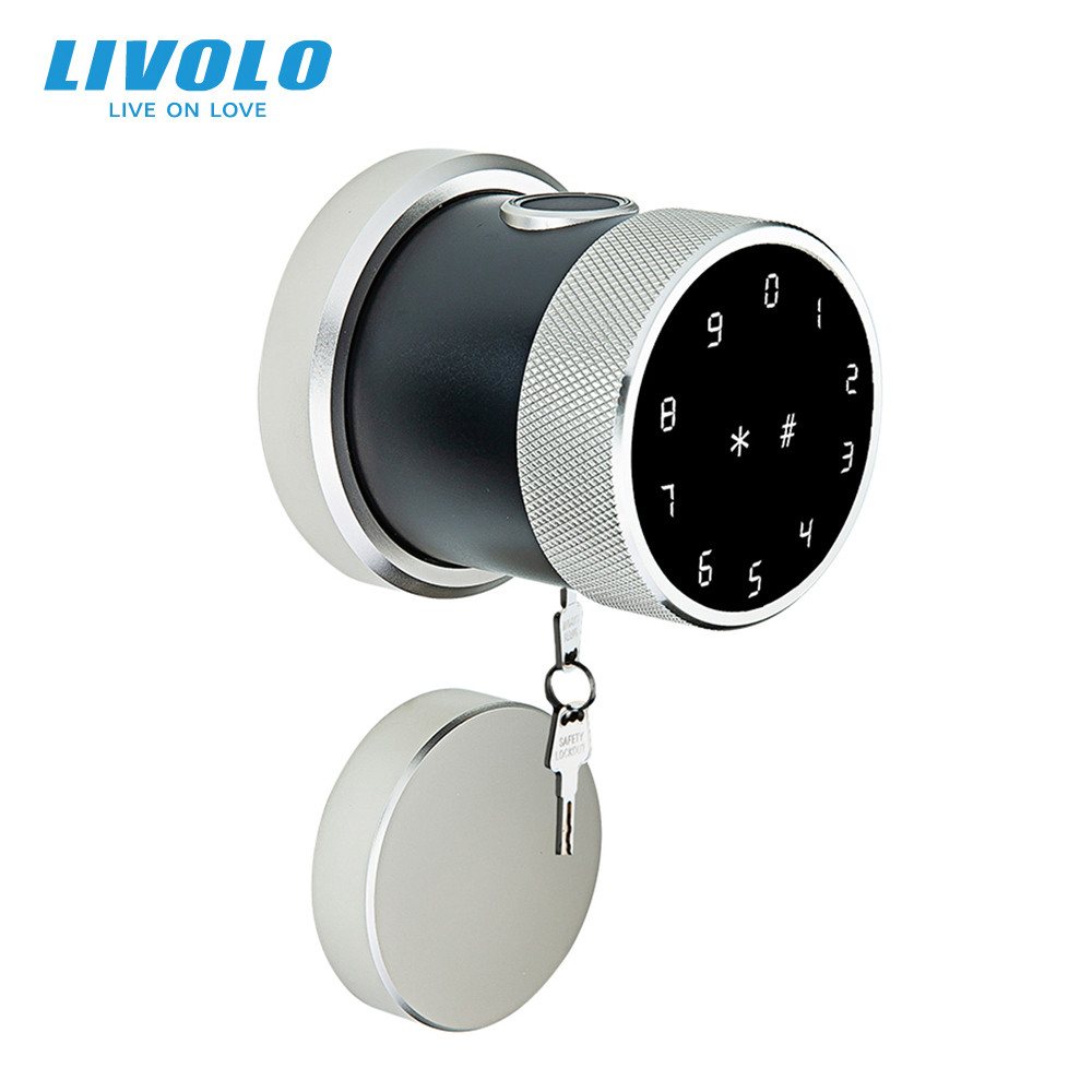 Розумний біометричний замок зі сканером відбитка пальця Livolo коричневий (VL-SHL002-S) Коломия - фото 6