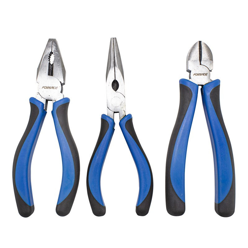 Набор шарнирно-губцевого инструмента 3пр. 6''-150мм(бокорезы, плоскогубцы, утконосы), в блистере FORSAGE F-5034B Одесса - изображение 1