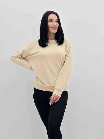 Базовий світшот з двонитки "Kaplan" оптом | Батал Бежевий, 50-52 Київ