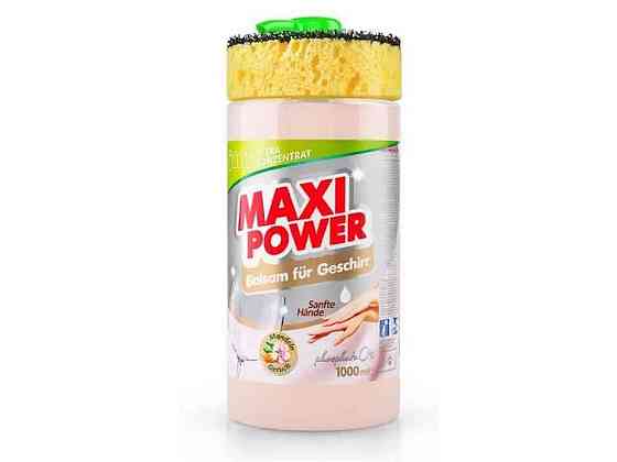 Засіб-бальзам для миття посуду 1л (дозаторгубка) Мигдаль ТМ MAXI POWER Київ