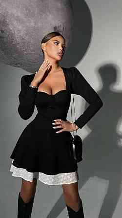 Женское романтическое мини бархатное платье 46/48 Одесса