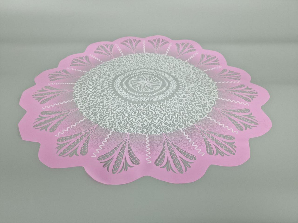 Серветка для квітів діаметром 50 см з рис, 100 шт No 333 (6) (100 шт.) Харків - фото 1