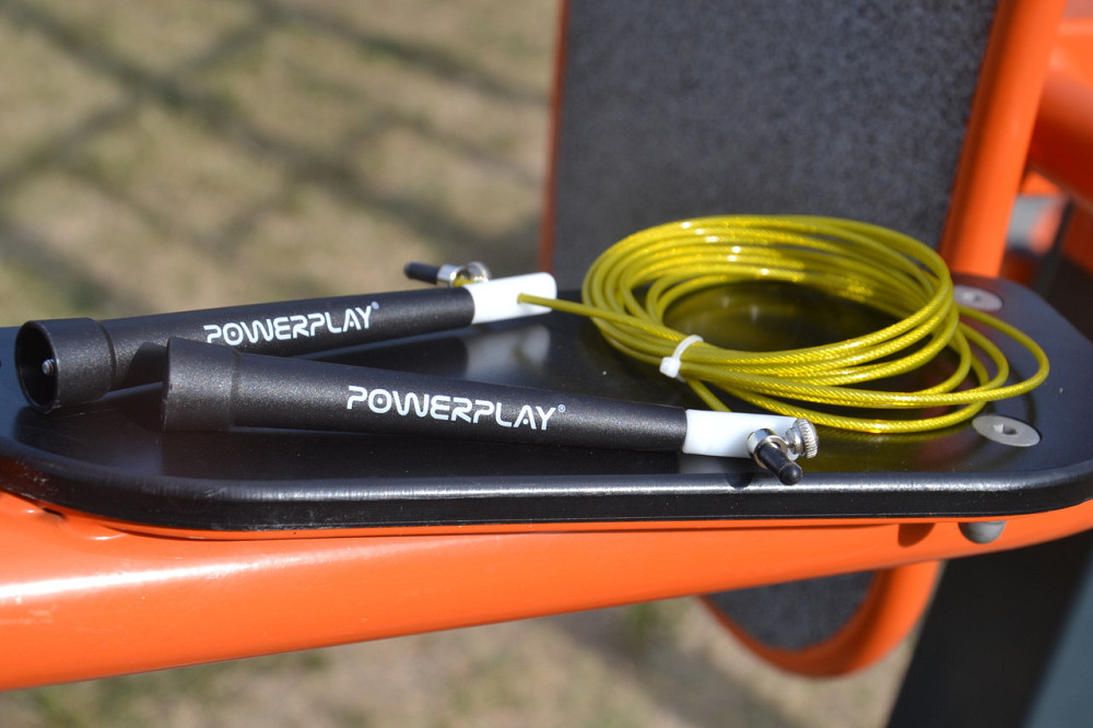 Скакалка скоростная спортивная PowerPlay 4202 Ultra Speed Rope Желтая (2,9m.) Киев - изображение 7
