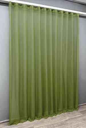 Тюль VR-Textil н115 Шифон однотонний Оливковий 300х270 см (41-066) Киев