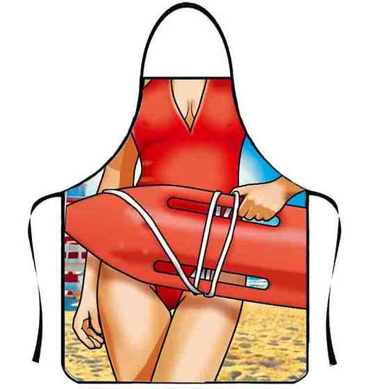 Фартух з приколом рятувальниця 75 на 60 см різнобарвний Київ